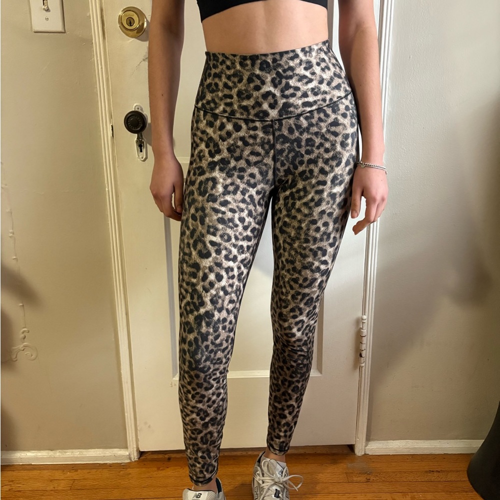 GOOD AMERICAN Leopard Print High-Waisted Leggings